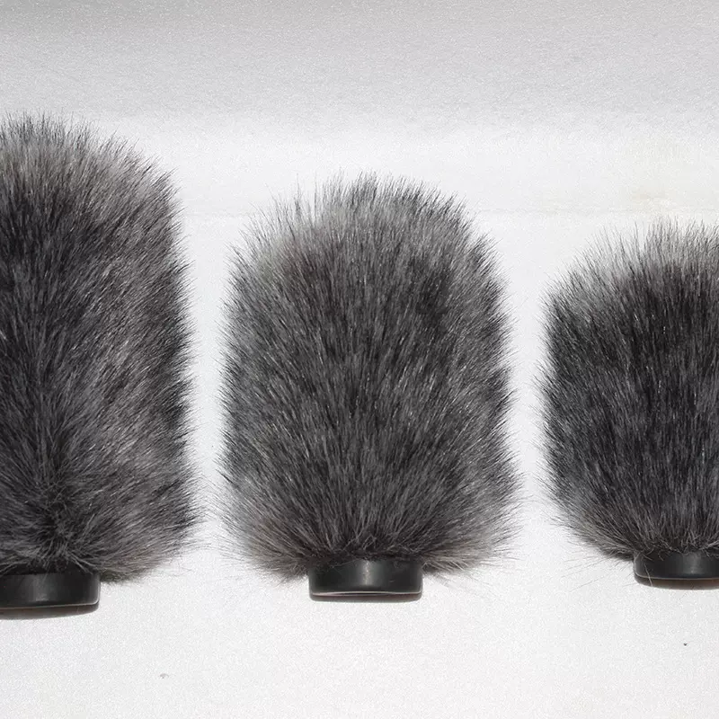 供应采访话筒毛套挑杆采访话筒防风毛衣套橡胶底座一体防风毛衣