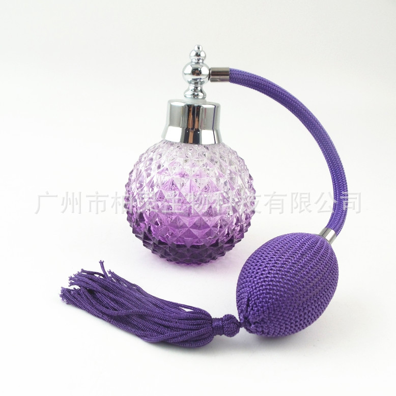 长管吊穗气囊喷头气囊玻璃香水瓶喷雾香水分装热款气囊香水瓶瓶子