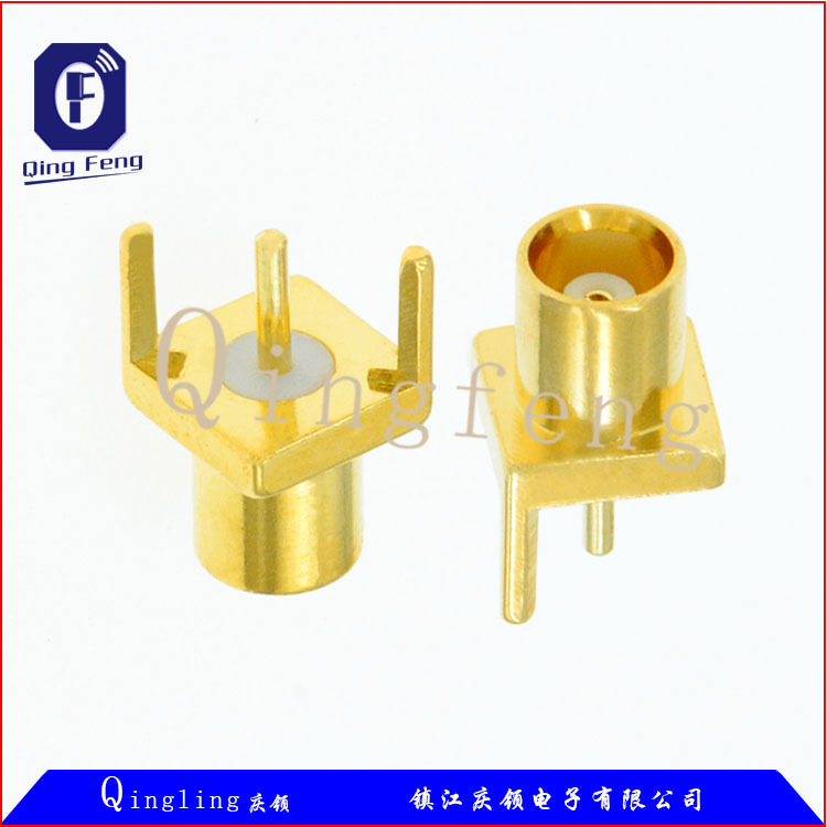 MCX-KE对脚 MCX母头接头RF射频连接器 天线座插座子焊PCB板 工厂
