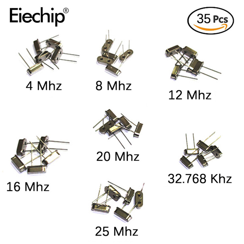 HC-49S晶振包 直插陶瓷石英晶体振荡器 常用7种每种5个共35个一包