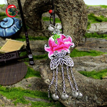 长款民族风毛衣链女士绣花项链批发手工复古饰品配饰老绣饰品配饰