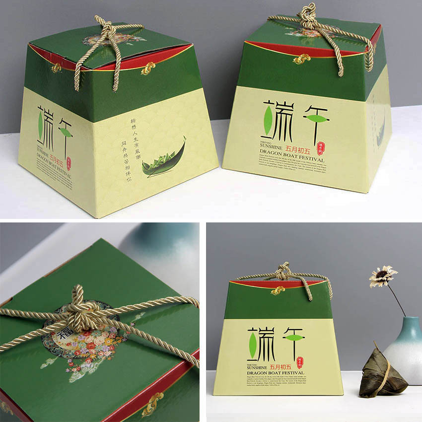 2023创意端午粽子包装盒咸鸭蛋礼盒酒店企业公司送礼手提盒批发