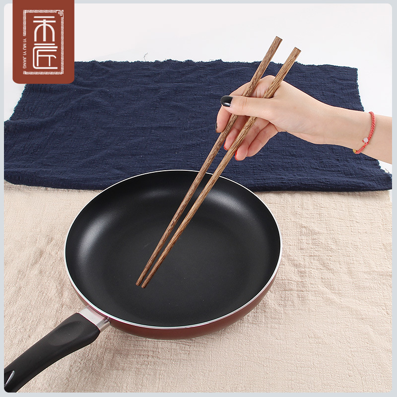 Una madera y un artesano olla caliente palillos Fideos Fritos palillos alargados palillos de madera sin pintar ala de pollo palillos de madera 42cm