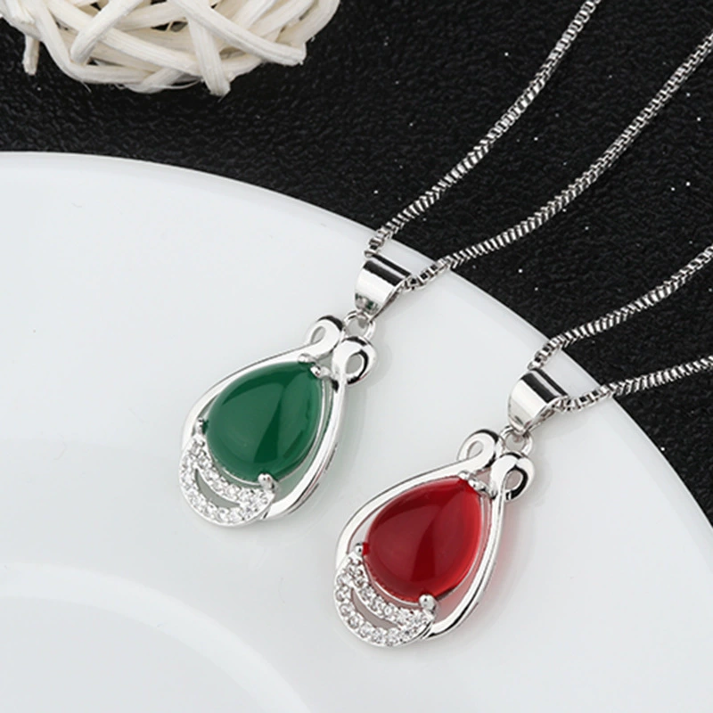 Ethnic pendant jade, agate chain for key bag  for mother's day, ethnic style, Birthday gift
