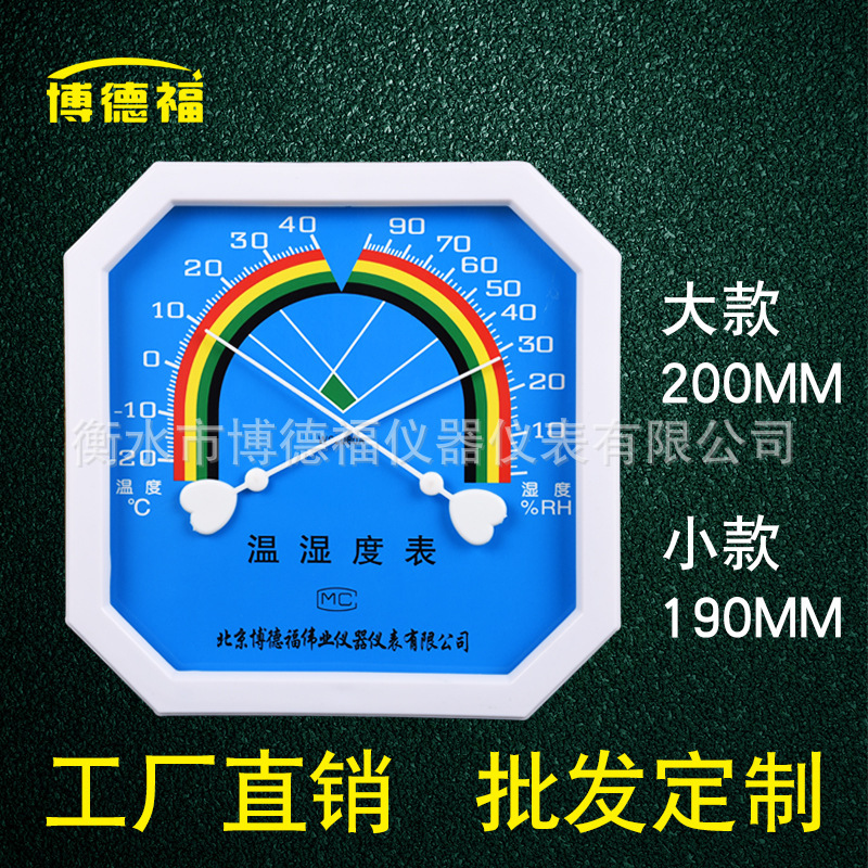 WS2080A指针式温湿度计八角温度表工业家用药房大棚环境高精度|undefined