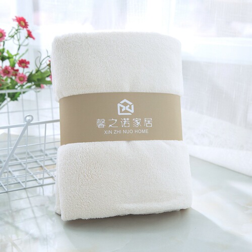 Bath towel, adult absorbent bath towel, hotel beach towel, home size logo bath towel, polyester brocade, coral velvet