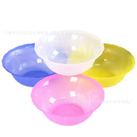 美容院洗脸盆磨砂塑料小洗脸盆花边/耳朵脸盆 洁面盆套盆袋脸盆袋