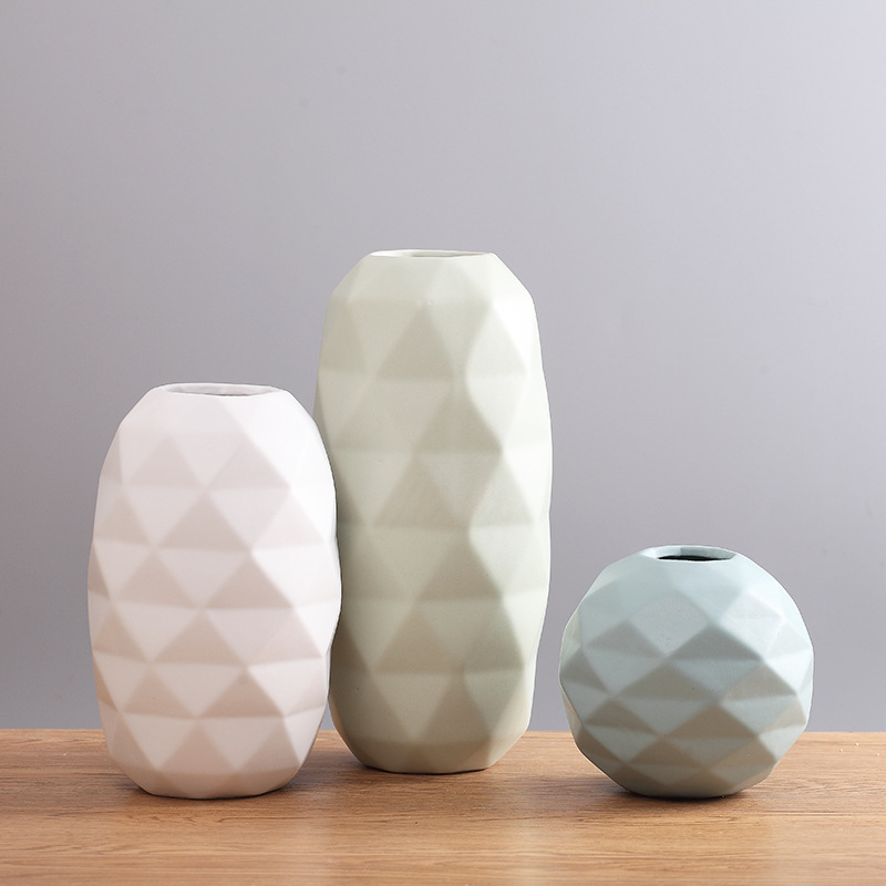 Nórdico moderno simple colorido arreglo floral simple moda modelo habitación diamante florero decoración al por mayor