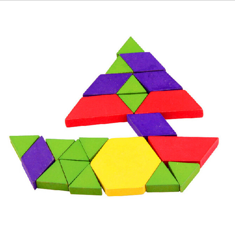 60 unidades de madera caja de los niños de educación temprana juguetes educativos rompecabezas de Madera Juguetes al por mayor DIY forma cognición