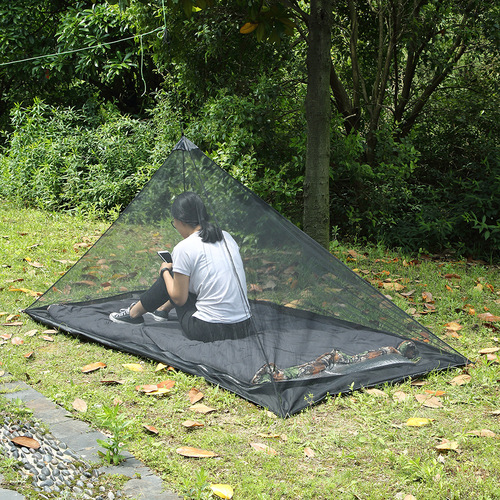 Tent outdoor camping polyester mesh fabric camping sports adventure anti-mosquito net lightweight single mosquito net clothing