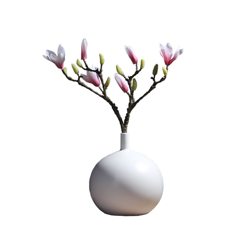 Estilo nórdico simple blanco puro florero TV gabinete pasillo decoración inauguración de la casa nuevo hogar al por mayor