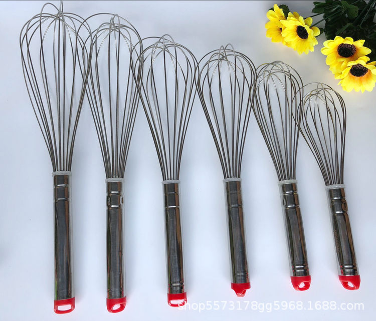 Factory direct selling stainless steel red-headed eggbeater manual…