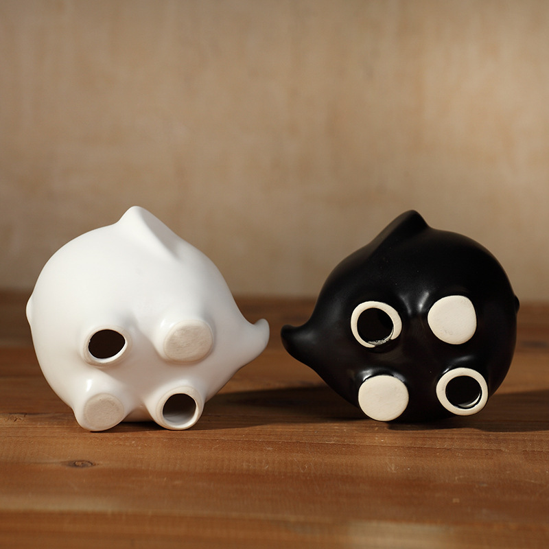 Creativo zakka cerámica elefante decoración artesanía de cerámica moderna decoración del hogar Decoración al por mayor