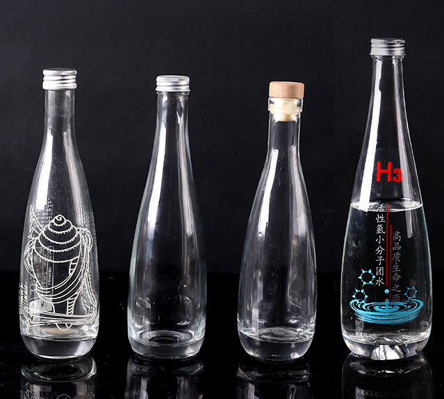 晶白料 500mk矿泉水玻璃瓶铝盖丝口 330ml 白桦树汁玻璃瓶