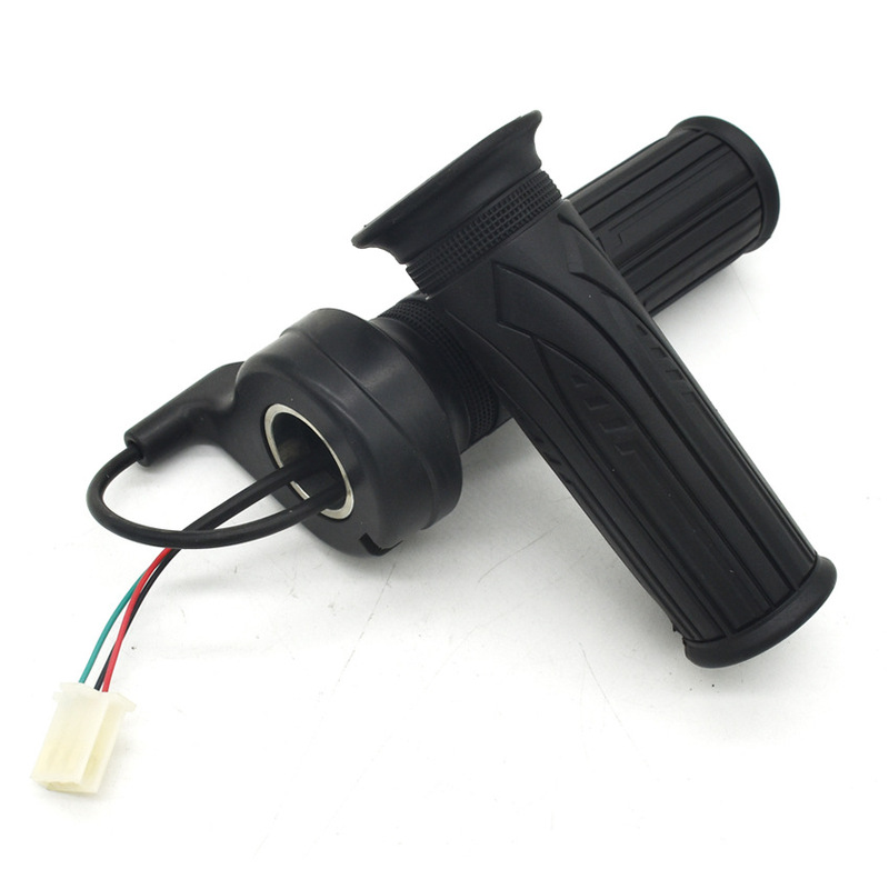 Electric vehicle matching speed control handle without switch acceleration handle black leather handle simple non-functional handle