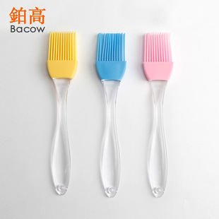 Transparent Handle Silicone Brush Silicone Oil Brush Barbecue Brush Oil Brush Sauce Brush Seasoning Baking Tools