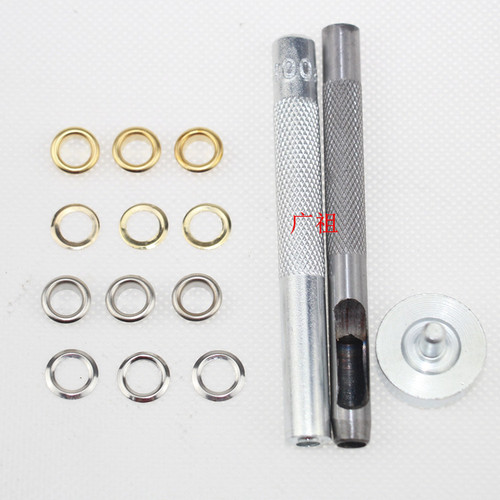 400# inner diameter 6mm gas eyes 400 pieces + chicken eye gas eye installation tools, chicken eye shoe eye fasteners for cross-border trade