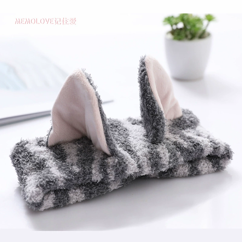 Повязка для волос с кошачьими ушками Южная Корея Бант Корейские кроличьи уши Мытье лица Йога Ванна Красота Спортивная резинка для волос