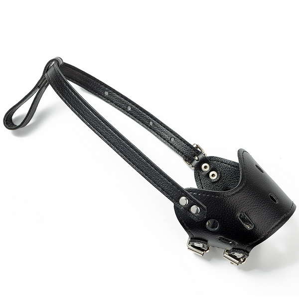 Wholesale dog mouth put PU leather anti -bite anti -bite and eat pet…