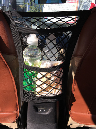 Car seat net pocket, storage net pocket, universal double-layer storage net between chairs, storage bag, storage bag, car supplies