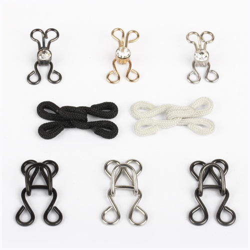 Underwear button collar hook hook button trouser buckle bag cloth leather coat style buckle invisible fur coat buckle hidden buckle accessories