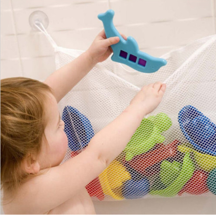 Factory spot baby mesh bathroom hanging bag children storage hanging bag toy storage hanging bag Amazon supplier