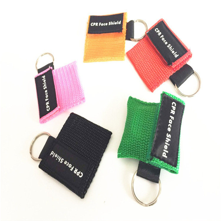 多色可选 CPR急救面罩，钥匙扣呼吸面罩 可印刷logo