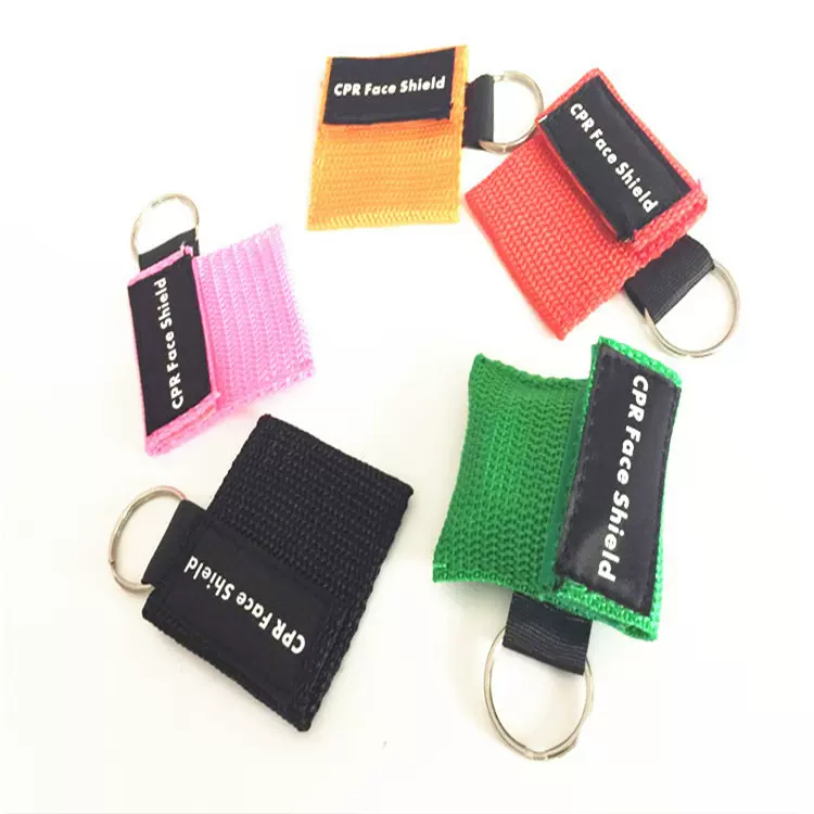 多色可选 CPR急救面罩，钥匙扣呼吸面罩 可印刷logo
