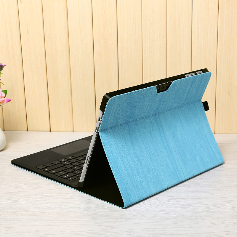 Surface Flat Leather Case Simple Flip Cover Can Support 12-inch Business Tablet PC Protective Case Power Supply Bag