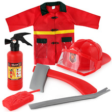 一件代发儿童消防员扮演套装消防背包 消防水枪夏天沙滩戏水玩具