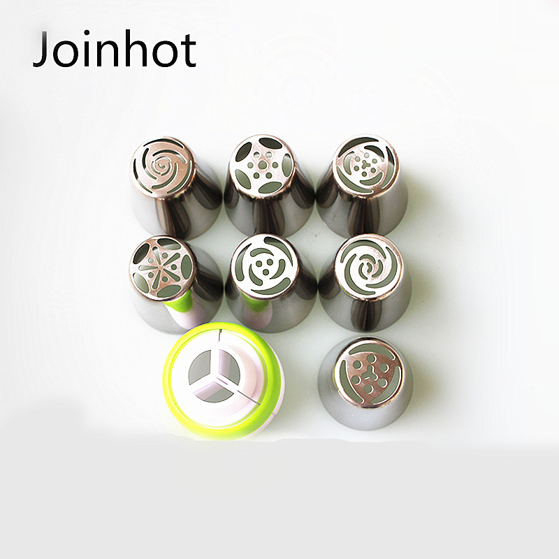 Cruzar la frontera nuevo ruso pastelería boquilla conjunto 13 piezas 22 piezas de acero inoxidable pastelería boquilla traje para hornear utensilios de molde