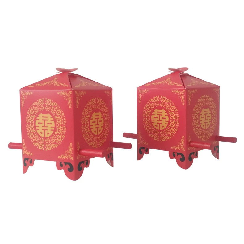 Винтажная китайская Свадебная коробка конфет Творческий классический красный седан Свадебная коробка конфет производителей на складе оптом