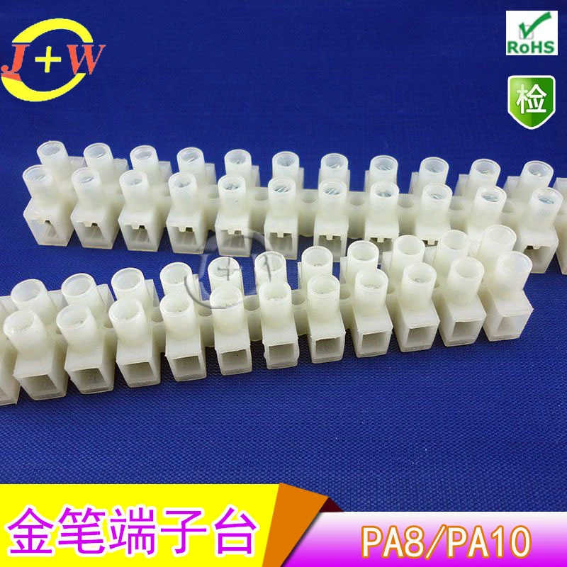 [Прямые продажи по заводской цене] Кондильная стойка с золотым пером, нейлоновая огнестойкая сквозная клеммная стойка, клеммная стойка