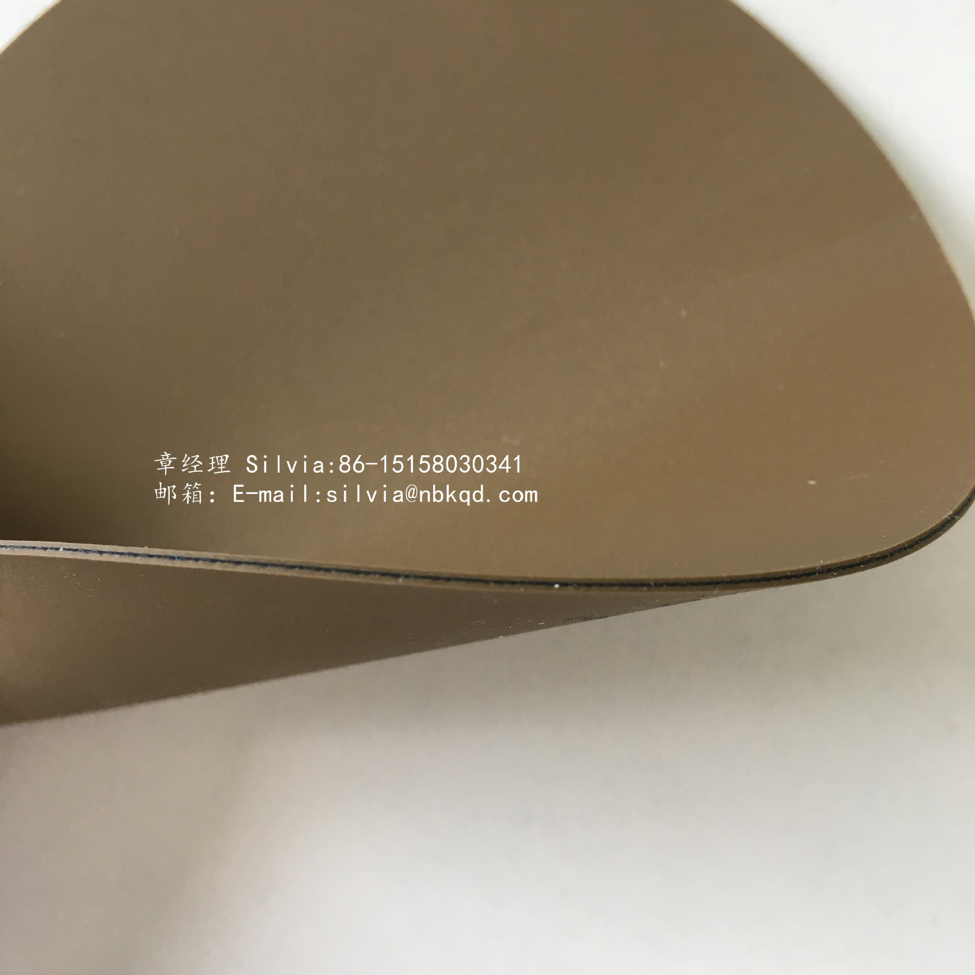 登山包面料 泥色橡胶涂层布 海帕伦橡胶夹网布