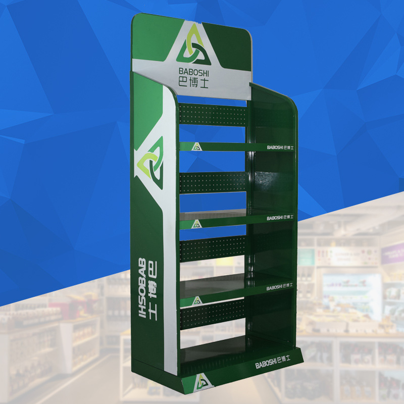 厂家定 制超市货架机油润滑油展示架汽车配件陈列架单面货架