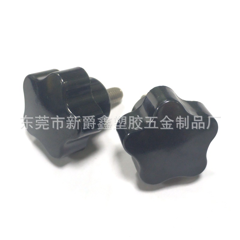 厂家热卖五角星形电木胶木手拧胶头螺丝 塑料头螺栓m5m6不锈钢