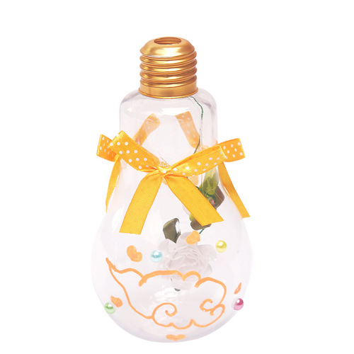 Plastic simulation light bulbs, indoor and outdoor corridor hangings, kindergarten aerial hangings, DIY handmade creative decorations