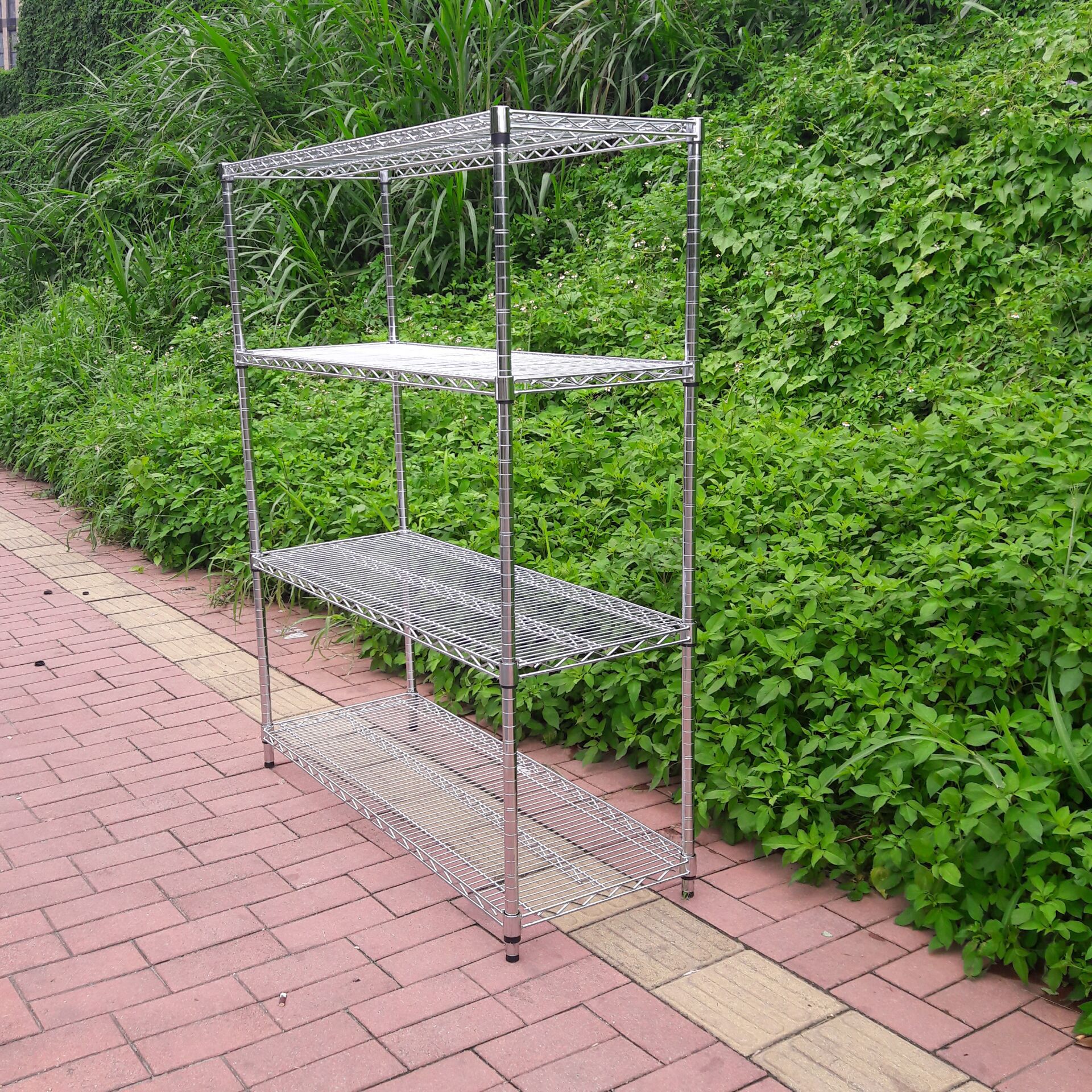 无尘车间防静电线网货架铁线镀铬置物架电子仓库金属储物架可带轮