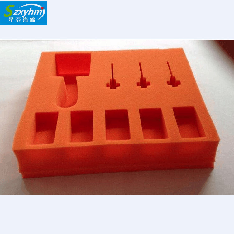 高回弹植绒eva泡棉包装 茶壶加工内托填充垫片 LED灯具内托冲型