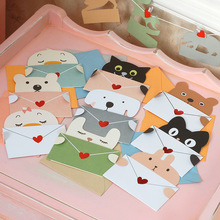 伊和诺拾风韩国迷你万用贺卡教师节儿童祝福小卡片动物儿童贺卡片