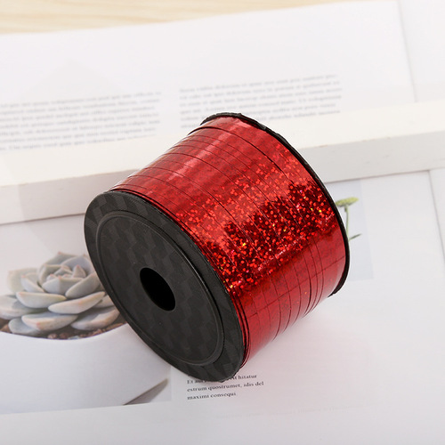New wedding arrangement 100 yards laser balloon tie ribbon tie rope plastic balloon Valentine's Day ribbon wholesale