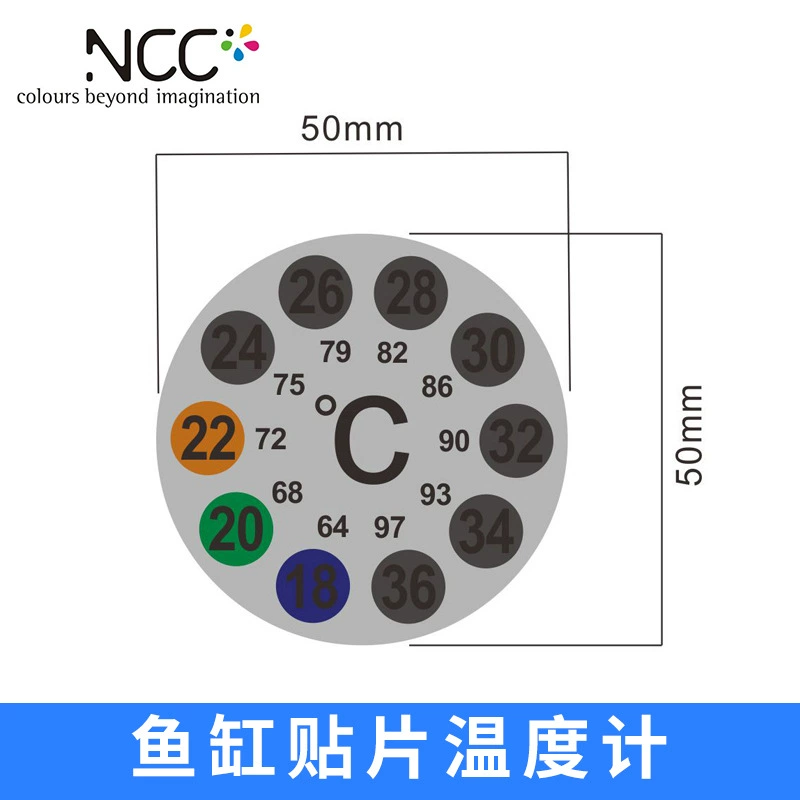 Пятно ЖК-цифровой аквариум термометр наклейка температура воды круглый патч термометр датчик температуры наклейка