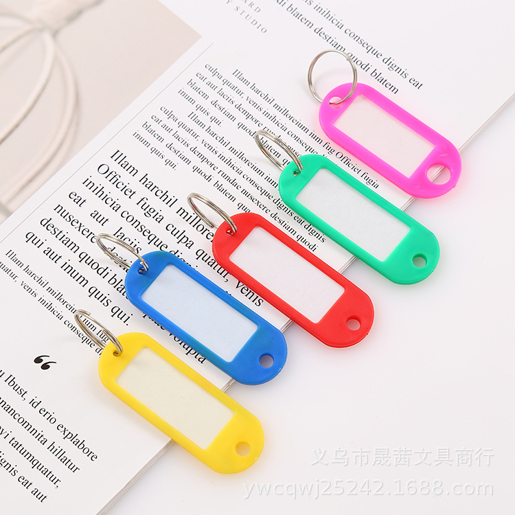 Plastic Key Tags, Luggage Tags, Keychains, Car Keys, Hotel Tags, Classification Tags, Colorful Luggage Tags