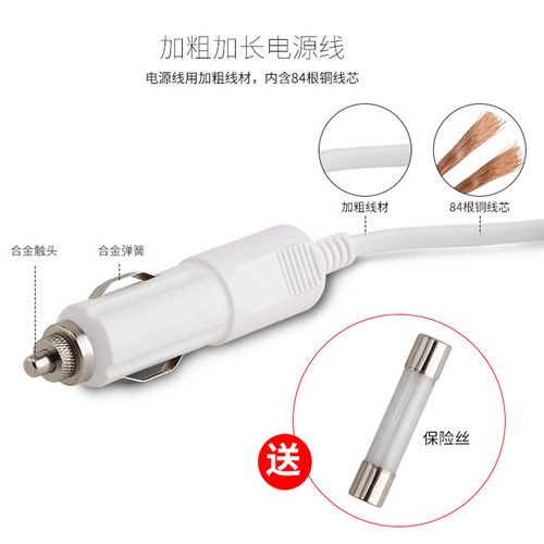Car one-to-three cigarette lighter power distributor dual USB multi-function one-to-three car cigarette lighter car charger