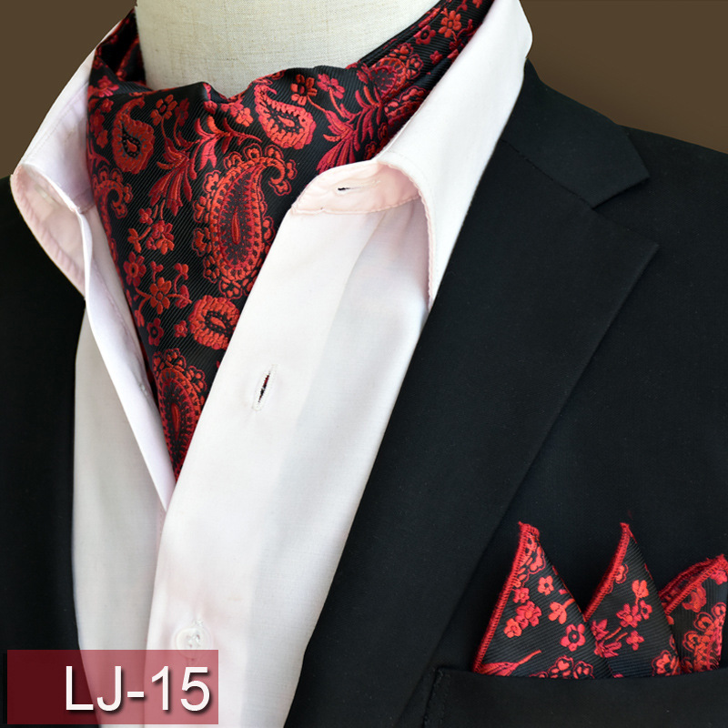 Set di fazzoletti da taschino da uomo in stile coreano con motivo Paisley, colletto della camicia, sciarpa da lavoro alla moda_voghion.com