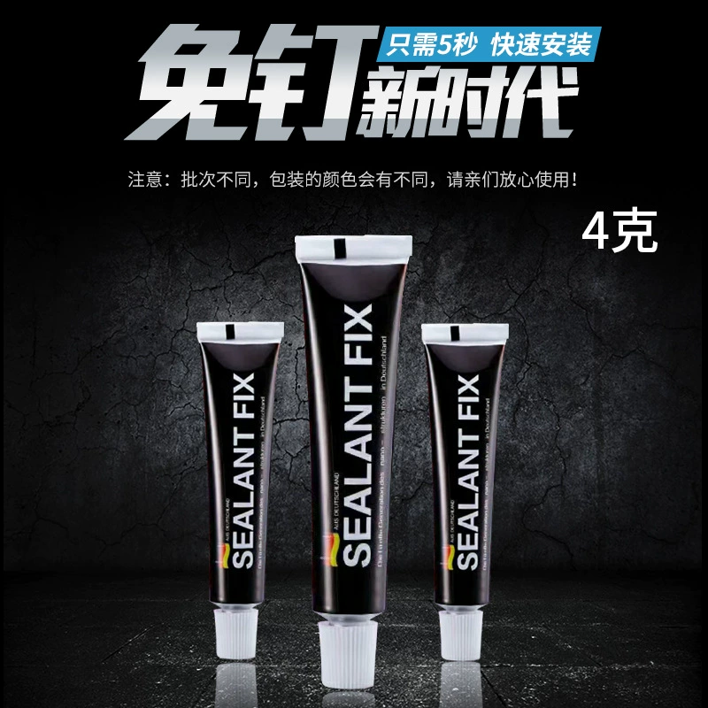 Клей без гвоздей Сильный жидкий гвоздь Быстросохнущий стеклянный клей Клей для зеркальной плитки Белая стойка для ванной без перфорации