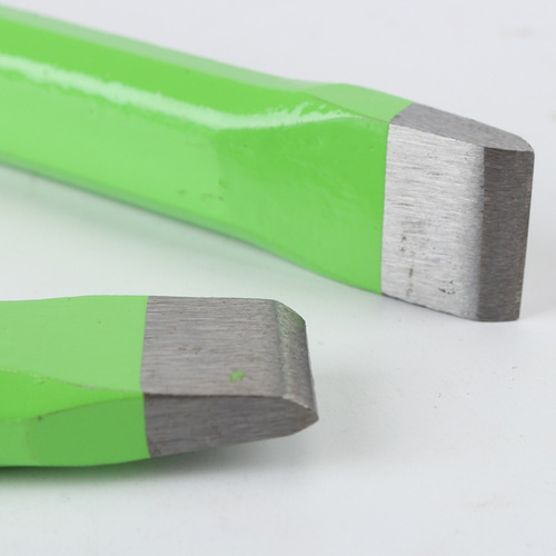 Green flat front steel chisel 200/250/300/350 construction pointed flat iron chisel steel chisel masonry chisel