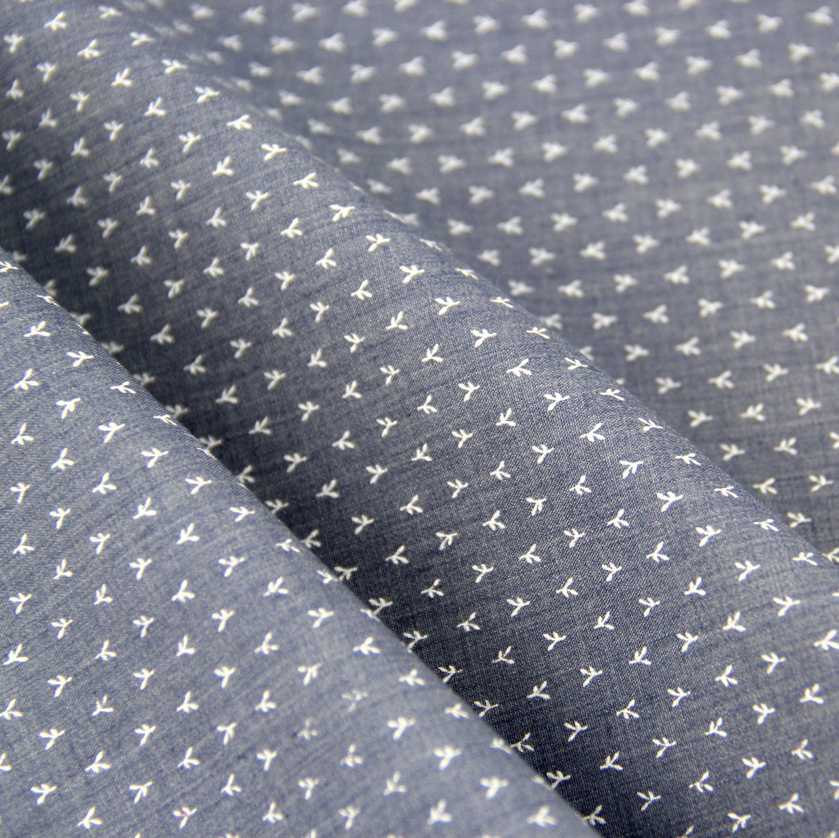 涤棉染底涂料印花 灰色底印花 休闲西装里布 口袋布