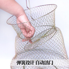 Manufacturer wholesale metal wire fish basket 304 stainless steel fish guard crab basket fish basket shrimp basket fish guard accessories