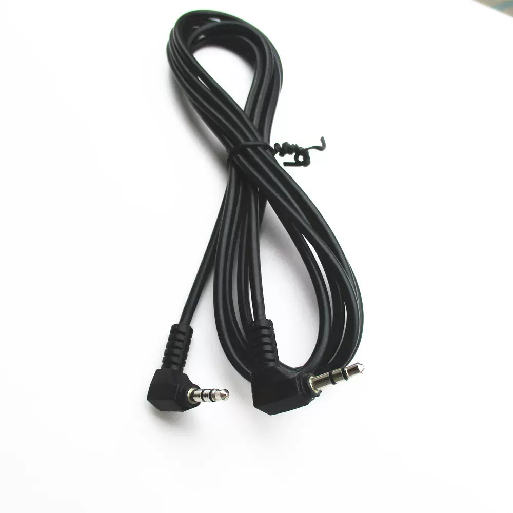 3.5插头音频线 2芯/3芯/4芯音频线 90度弯头音频插头线厂家